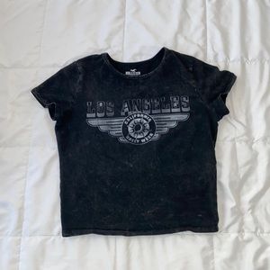 Hollister medium black crop top